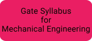 gate syllabus for mechanical Engineering