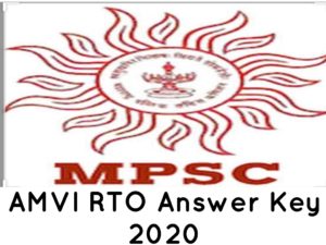MPSC RTO AMVI Prelim Answer Key 2020